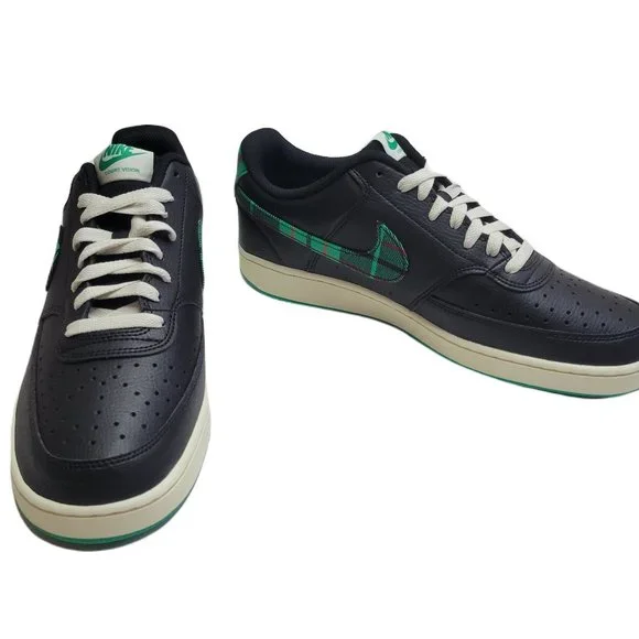 Nike Court Vision Low Black / Stadium Green Plaid Swoosh NIB Men’s Size 9 $_12.JPG?set_id=880000500F main image 2